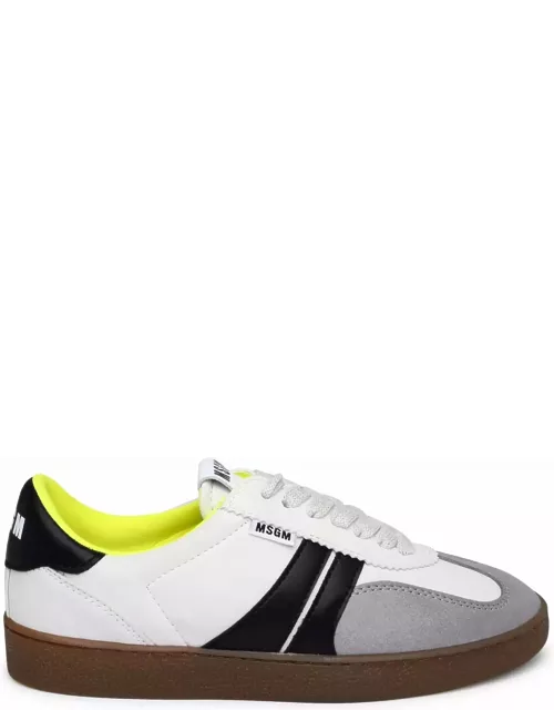 MSGM Two-tone Suede Sneaker