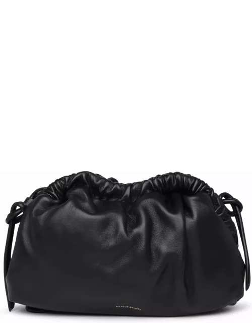 Mansur Gavriel Small cloud Black Leather Crossbody Bag