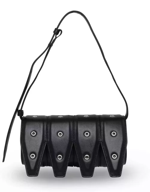 YUZEFI Four Bag In Black Leather