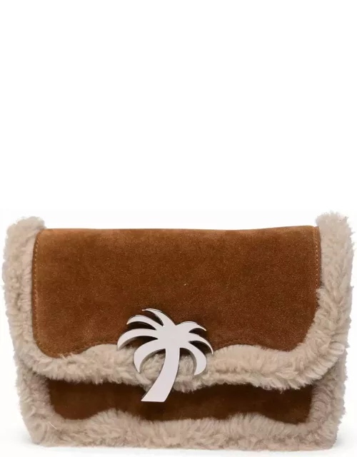 Palm Angels palm Beach Bag In Beige Suede