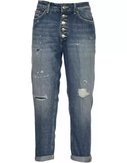 Dondup Distressed Buttoned Jean