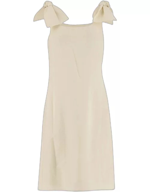Chloé Linen Dress With Bow