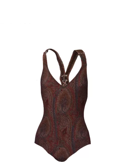 Etro One Piece Swimsuit With Paisley Print