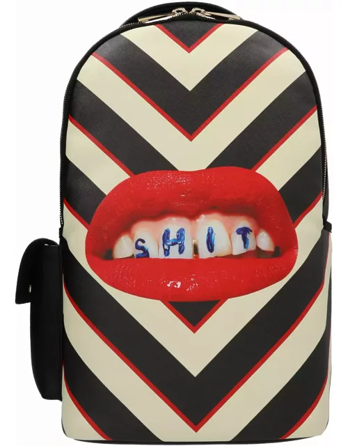 Seletti lipstick Black Septic X Toiletpaper Backpack