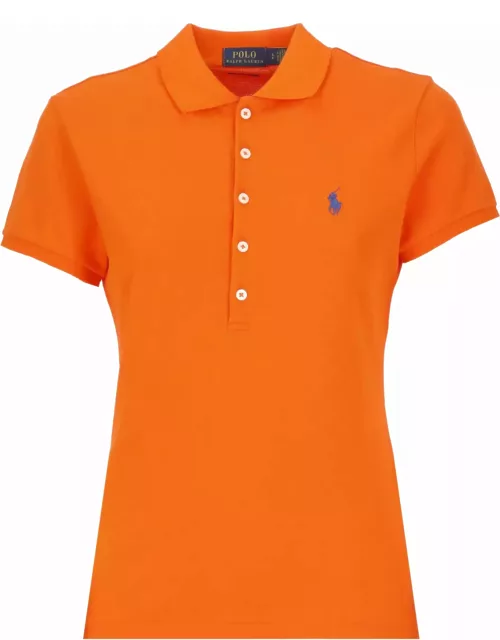 Ralph Lauren Slim Polo Shirt With Embroidery