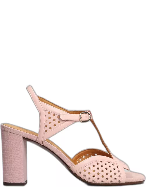 Chie Mihara Bessy Sandals In Rose-pink Leather