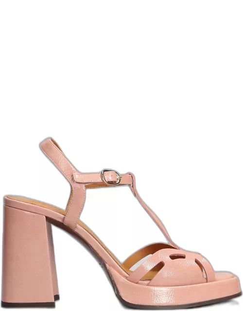 Chie Mihara Zinto Sandals In Rose-pink Leather