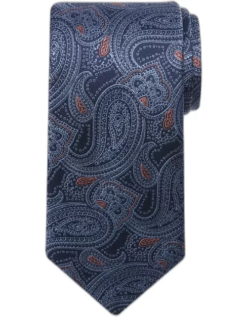 JoS. A. Bank Men's Reserve Collection Filigree Paisley Tie - Long, Navy, LONG
