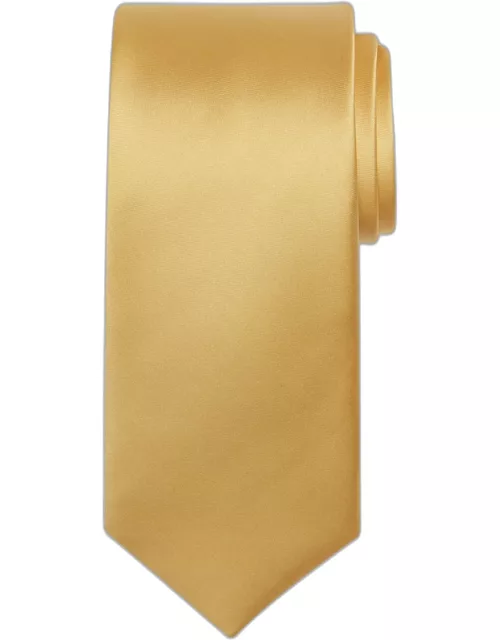 JoS. A. Bank Men's Prom Solid Tie, Bright Yellow, One