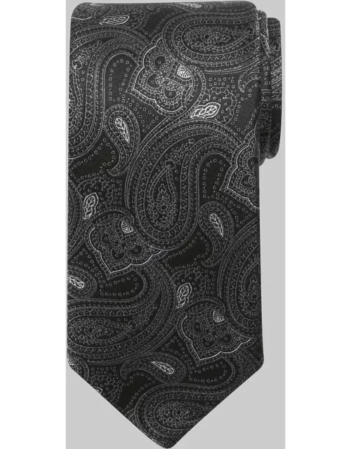 JoS. A. Bank Men's Reserve Collection Filigree Paisley Tie - Long, Black, LONG