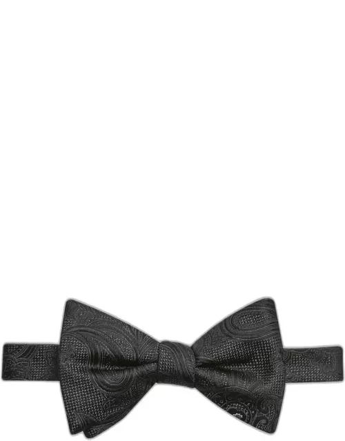 JoS. A. Bank Men's Reserve Collection Paisley Bow Tie, Black, One