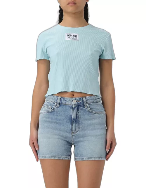 T-Shirt MOSCHINO JEANS Woman color Gnawed Blue