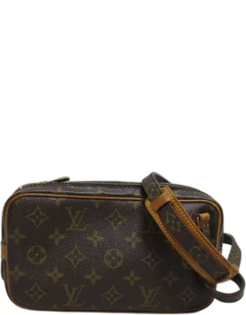 Louis Vuitton Brown Canvas Monogram Pochette Marly Bandouliere Crossbody Bag
