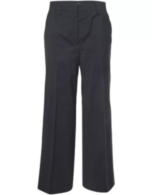 Prada Dark Grey Wool Tailored Formal Pants