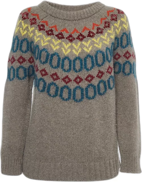 Weekend Max Mara Grey patterned Wool Sweater