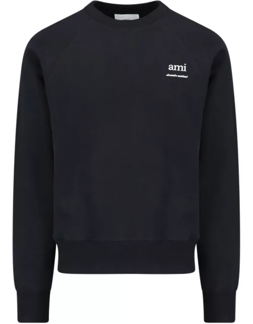Ami Logo Crew Neck Sweatshirt