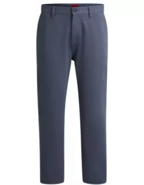 Tapered-fit chinos in cotton gabardine- Light Blue Men's Casual Pant