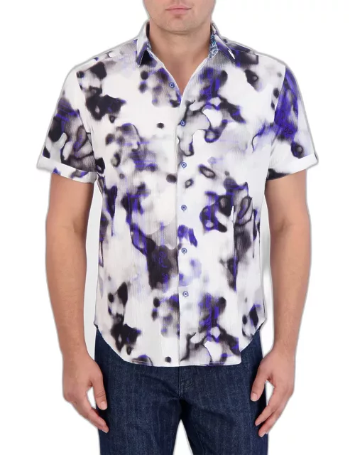 Men's Tasman Cotton-Stretch Short-Sleeve Shirt
