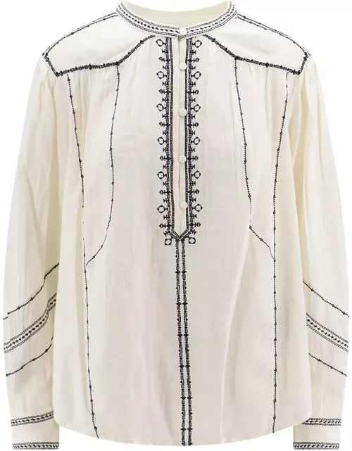 Marant Étoile pelson Ivory Cotton Shirt