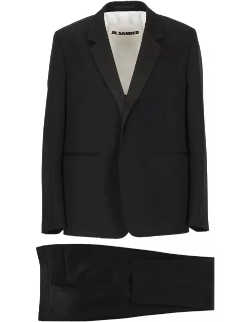 Jil Sander Wool And Silk Tailored Suit