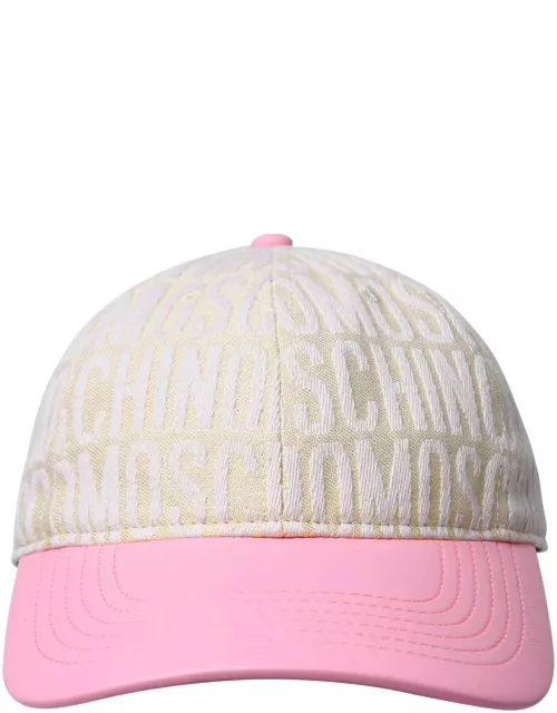 Moschino Hat In Ivory Cotton Blend