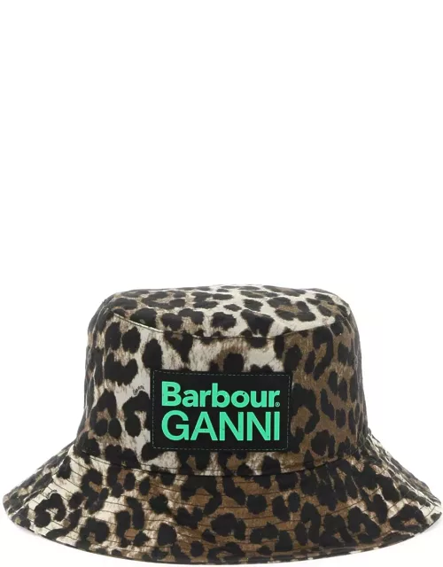 Barbour Waxed Leopard Bucket Hat