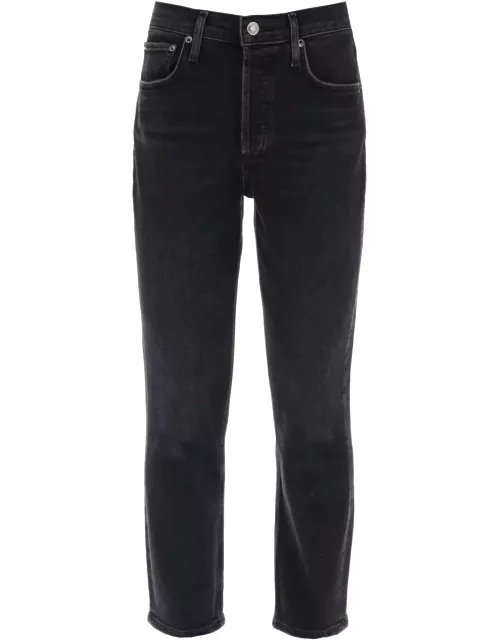 AGOLDE Riley High-waisted Cropped Jean