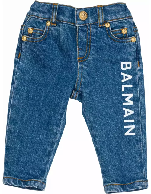 Balmain Jeans Con Logo