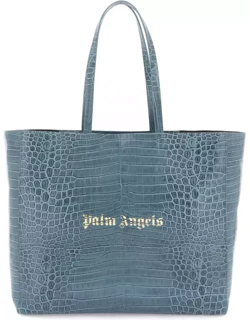 Palm Angels Leather Shopping Bag