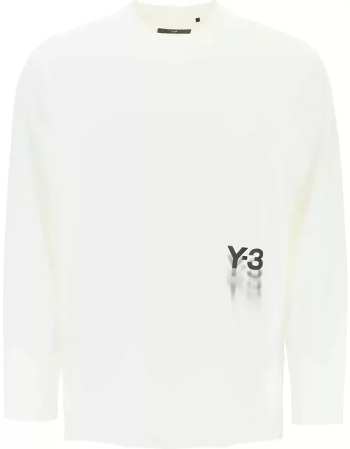 Y-3 Long-sleeved T-shirt With Logo Print