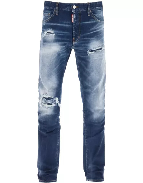 Dsquared2 Cool Guy Jeans In Medium Worn Out Booty Wash