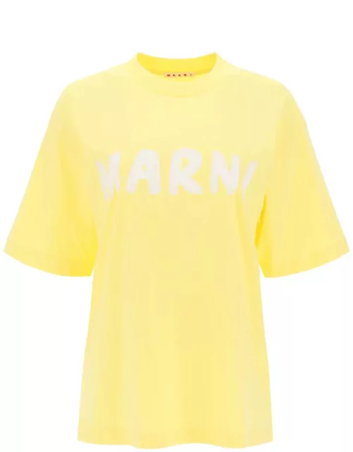 Marni T-shirt With Maxi Logo Print