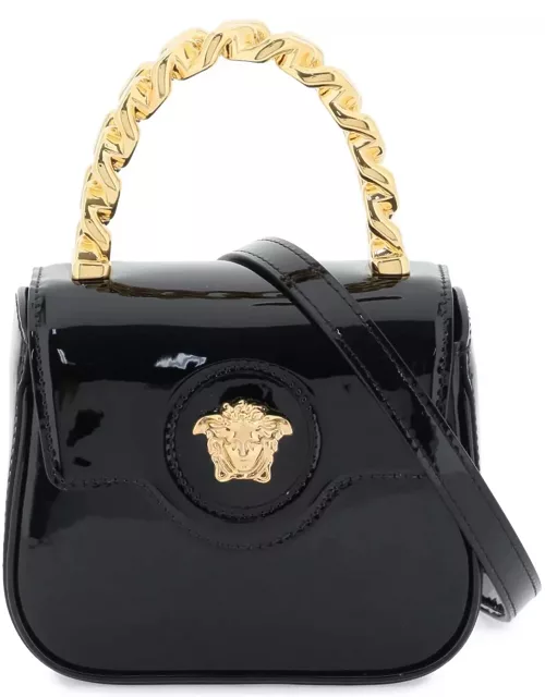 Versace la Medusa Mini Bag In Patent Leather