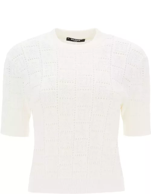 Balmain T-shirt In White Viscose