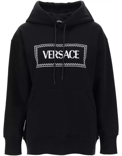 Versace Hoodie With Logo Embroidery