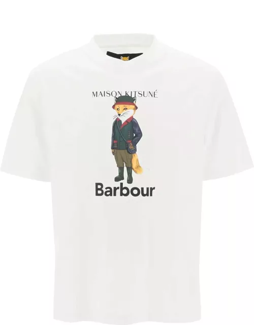 Barbour Maison Kitsuné Fox Beaufort Crew-neck T-shirt