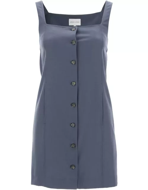 Loulou Studio Buttoned Pinafore Dres