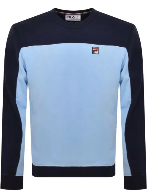 Fila Vintage Colour Block Sweatshirt Blue