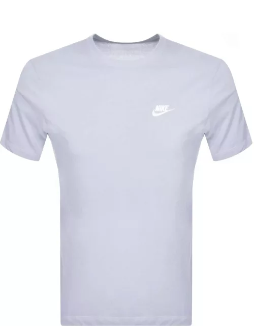Nike Crew Neck Club T Shirt Blue