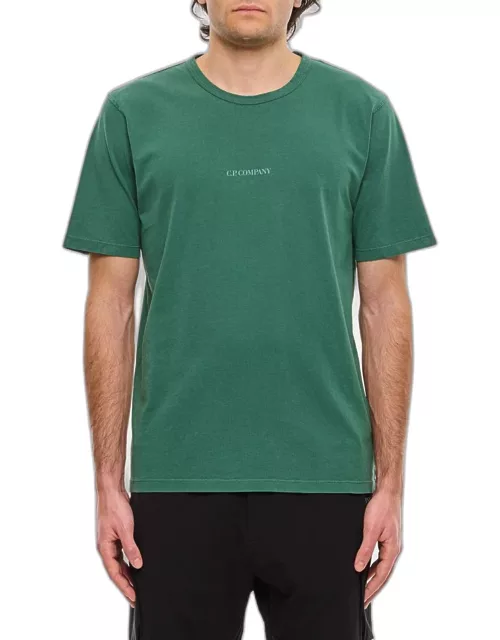 C.P. Company Jersey Resist Dyed Logo T-shirt Green