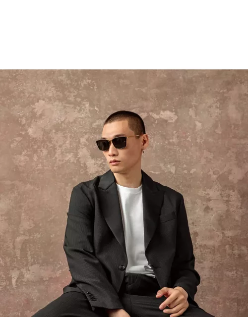 Men's Cassin D-Frame Sunglasses in Black