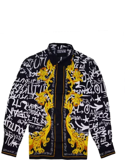 Versace Jeans Couture All-over Printed Straight Hem Shirt