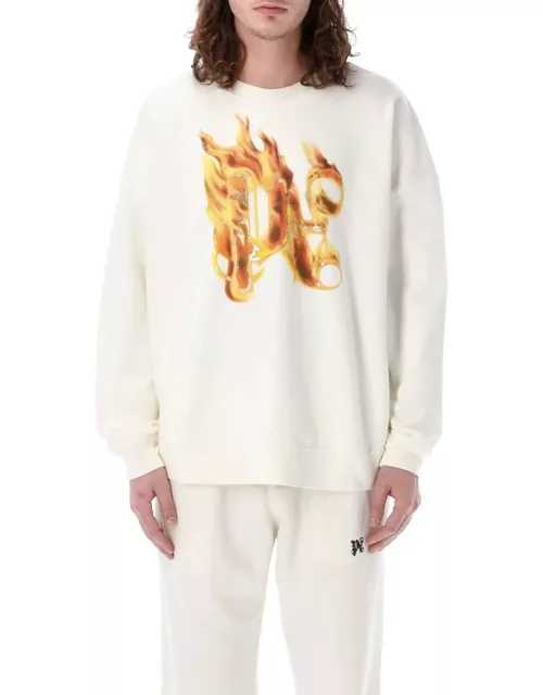 Palm Angels Burning Monogram Sweatshirt