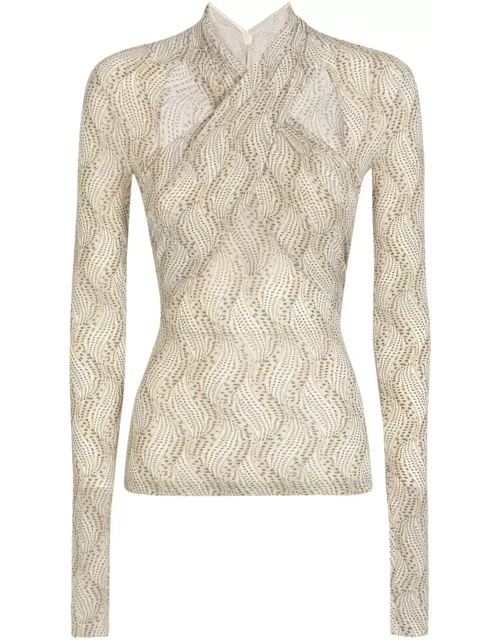 Isabel Marant Cut-out Detailed Crossover Neck Top