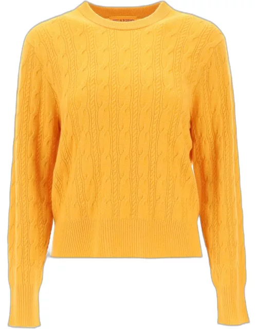 Guest in Residence Twin Cable Cashmere Sweater