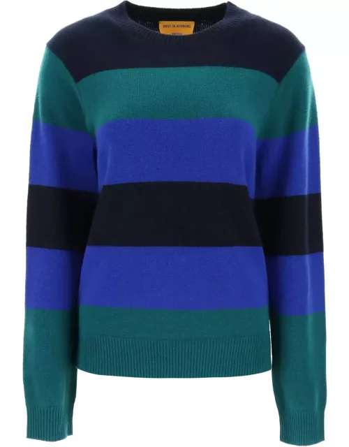 Guest in Residence Striped Cashmere Sweater
