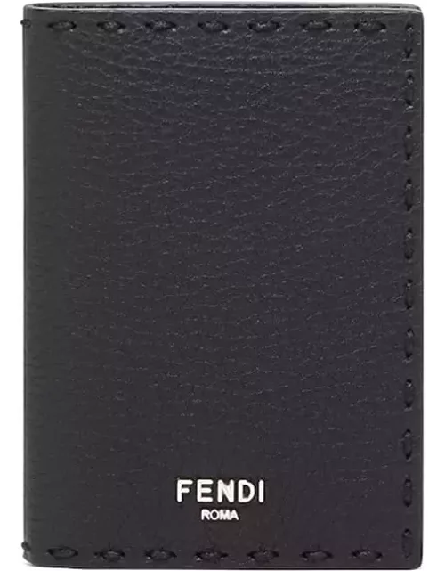 Fendi Black Leather Card Holder