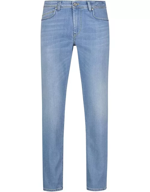 Re-HasH Slim Fit Jeans In Light Deni
