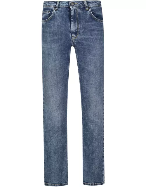 Re-HasH Slim Fit Jeans In Blue Deni