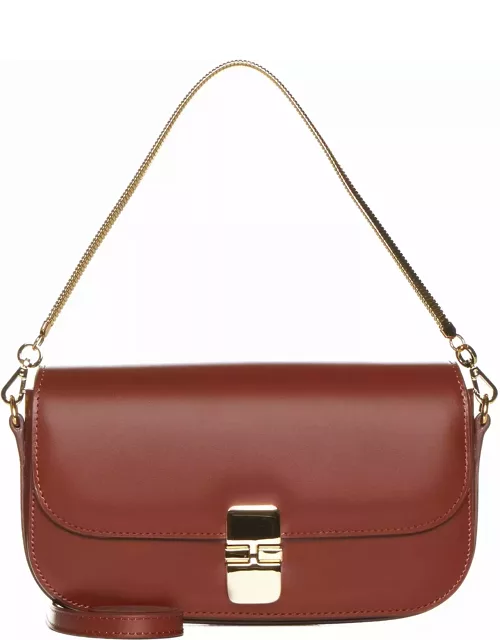 A.P.C. Grace Leather Clutch Bag